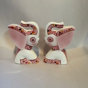 Vintage Relco Creation Japan Ceramic Elephant Salt Pepper Shakers Hand Painted